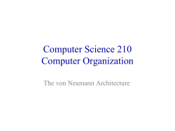 The von Neumann Architecture