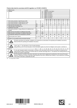 Product data sheet (in accordance with EU regulation no