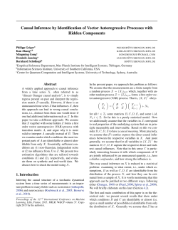 Causal Inference by Identification of Vector Autoregressive