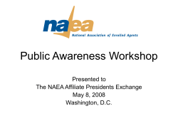 NAEA Public Awareness Workshop