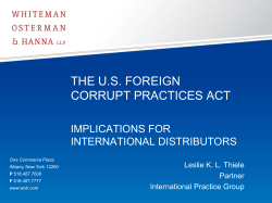 The information in this presentation is intended as general