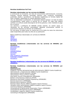 Revistas Acad&eacute;micas Full Text