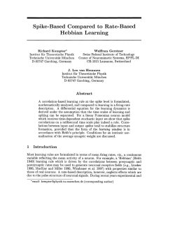 Spike-Based Compared to Rate-Based Hebbian Learning