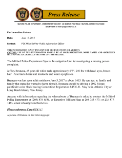 press release - City of Milford