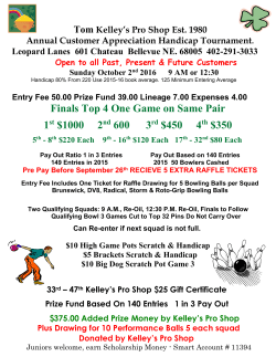 2007 Kelley`s Pro Shop Customer Apparition Tournament