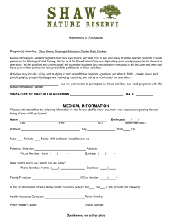 Dana Brown Medical Waiver- Youth