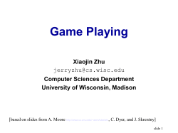 Game Playing - UW Computer Sciences User Pages