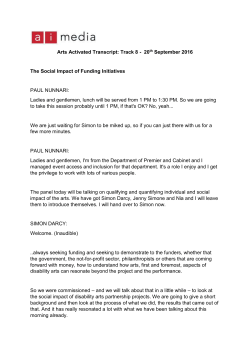 The Social Impact of Funding Initiatives