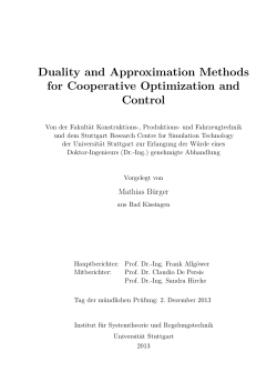 Duality and Approximation Methods for Cooperative Optimization