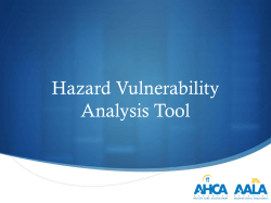 Hazard Vulnerability Analysis Tool