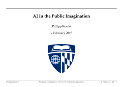 AI in the Public Imagination - Department of Computer Science
