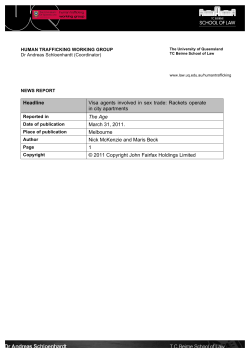 Headline Visa agents involved in sex trade: Rackets operate in city