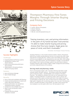 Thompson Pharmacy Fine-Tunes Margins Through Smarter