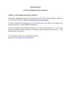 Exhibit I 2016 - Fitch Ratings