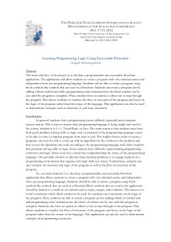 Learning Programming Logic Using Executable Flowchart