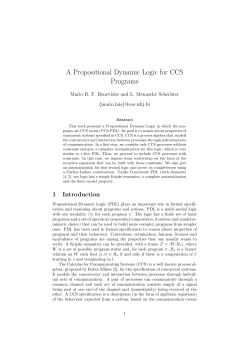 A Propositional Dynamic Logic for CCS Programs