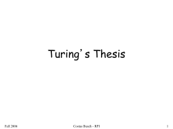 Chap3 - Turing Machine Variants