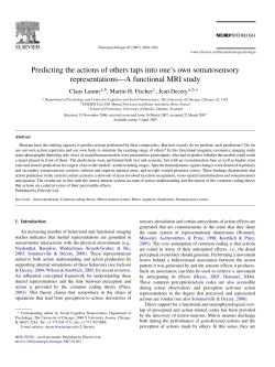 Predicting the actions of others taps into one`s own somatosensory