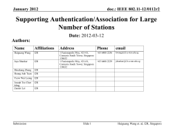 12/112r2 Supporting of the Authentication/Association