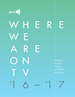 GLAAD`s annual report on LGBTQ inclusion