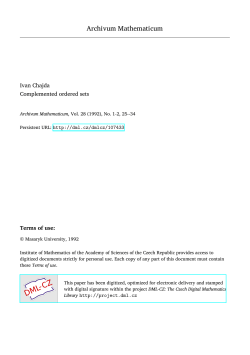 Complemented ordered sets