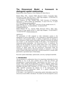 a framework to distinguish spatial relationships