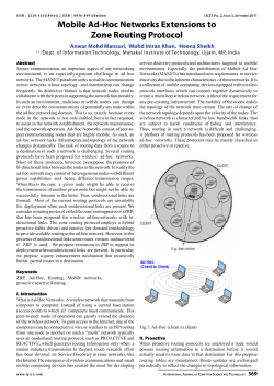Mobile Ad-Hoc Networks Extensions to Zone Routing Protocol