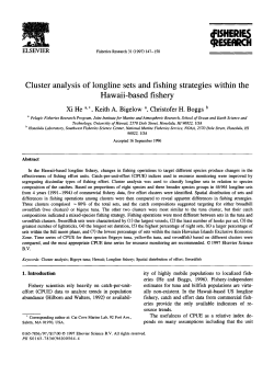 Cluster analysis of longline sets and fishing strategies within the