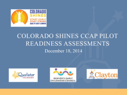 Dec 18th CCAP Coach Training - Support for Colorado`s EC Councils
