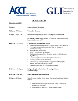 draft agenda - Association of Community College Trustees