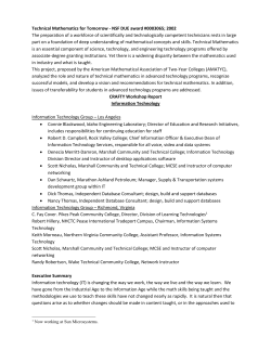 Technical Mathematics for Tomorrow Project, 2002