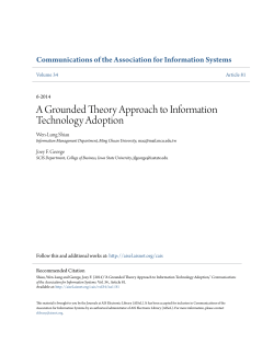 A Grounded Theory Approach to Information Technology Adoption