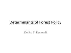 Determinants of Forest Policy