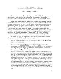 &Oslash;: How to type a slashed zero