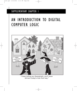 an introduction to digital computer logic