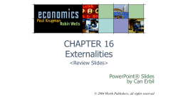 CHAPTER 16 Externalities