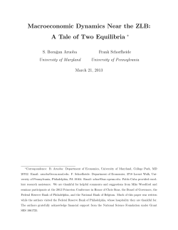 Macroeconomic Dynamics Near the ZLB: A Tale of Two Equilibria