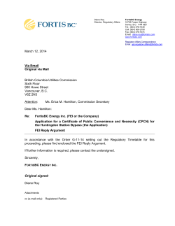 FEI Huntingdon Bypass CPCN Reply Argument