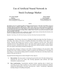 Use of Artificial Neural Network in - Academic Science,International