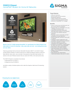 CG3210 Chipset Brochure