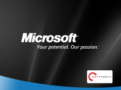 Microsoft BI - Strategy and the Platform