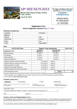 12th IEEE International On-Line Testing Symposium &ndash; IOLTS06