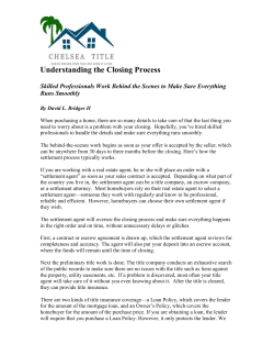 Understanding The Closing Process