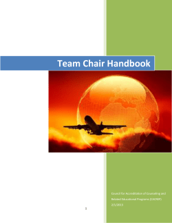Team Chair Handbook