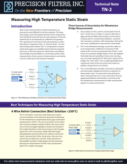 Measuring High Temperature Static Strain On