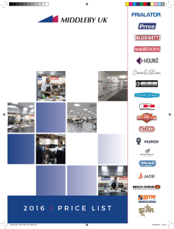 45925 - Middleby Price List Inners FINAL OUTPUT.indd