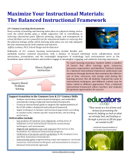 Maximize Your Instructional Materials: The