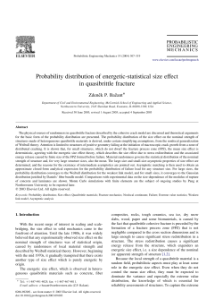 Probability distribution of energetic