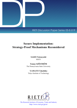 Secure Implementation: Strategy