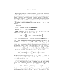 Our goal is to construct a nontrivial measure on an arbitrary set. The